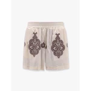 Lavi Women Cotton Blend Shorts With Contrasting Embroidery